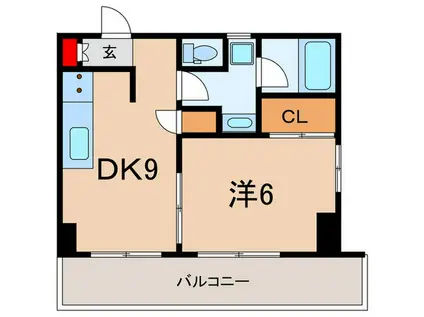 豊玉東豊エステートマンション(1DK/5階)の間取り写真