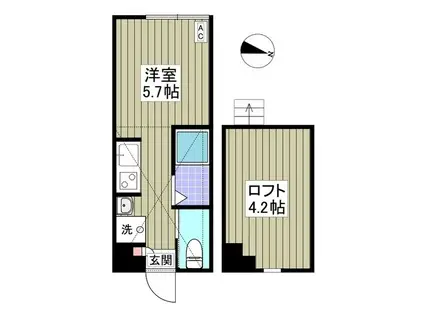 IPOMEE DE KOENJI(ワンルーム/1階)の間取り写真