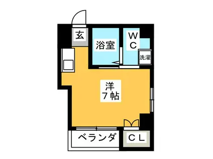 リュミエール錦糸(ワンルーム/5階)の間取り写真