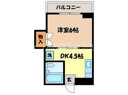 チトセビル(1DK/3階)の間取り写真