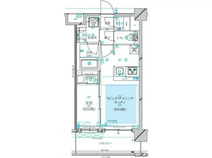 コージーコート蕨(1LDK/3階)の間取り写真