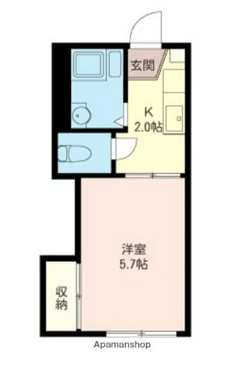 ドエル習志野 1階階 間取り