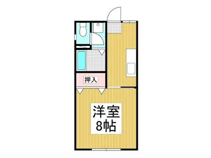 メゾン石川(1K/2階)の間取り写真