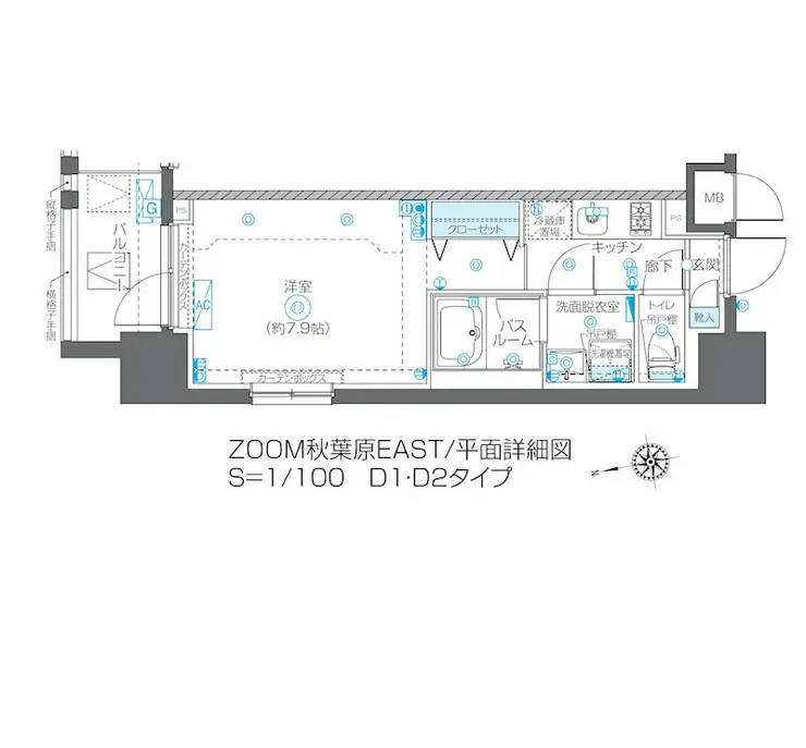 ZOOM秋葉原EAST 10階階 間取り