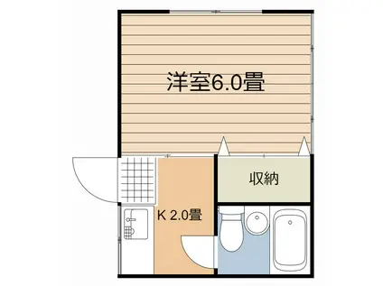 第3住友ハイツ(1K/1階)の間取り写真