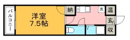 組坂ビルNO.5(1K/5階)の間取り写真