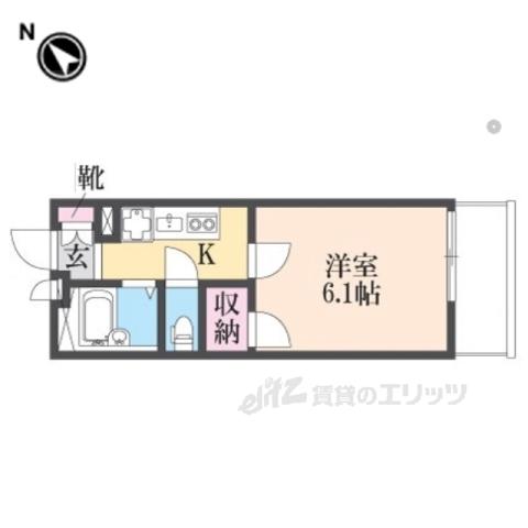 レオパレス 武庫南(1K/1階)の間取り写真