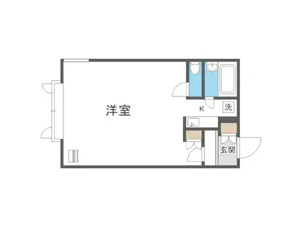 CASA PEARL PIERCE II(1K/1階)の間取り写真