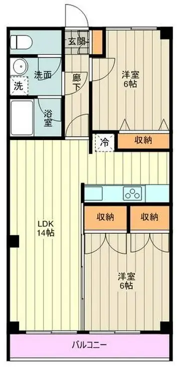 モンテローザ 4階階 間取り