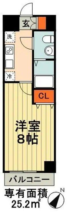 KDX千葉中央レジデンス 6階階 間取り