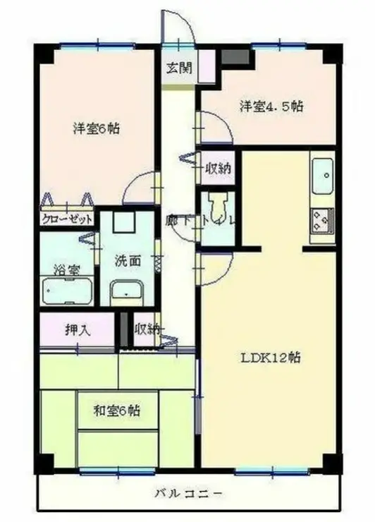 ユーネット所沢 3階階 間取り