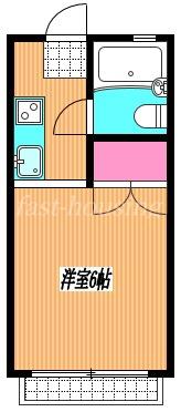 ドエルみずき(1K/1階)の間取り写真