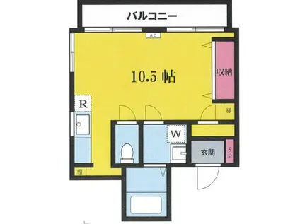 シャイレンドラパレス(ワンルーム/4階)の間取り写真