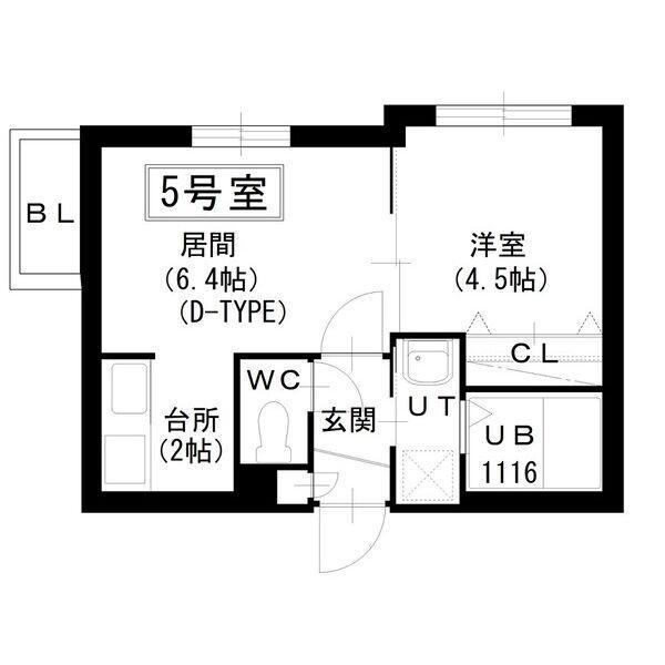 グランディール南郷13(1LDK/3階)の間取り写真