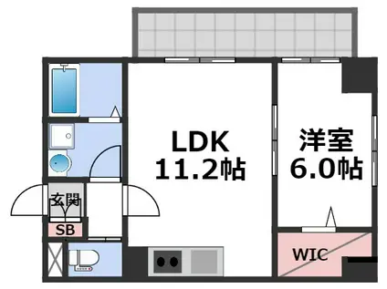 パーフェクトライフ真法院(1LDK/7階)の間取り写真