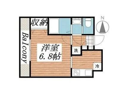 HF仙台レジデンスイースト(1K/7階)の間取り写真