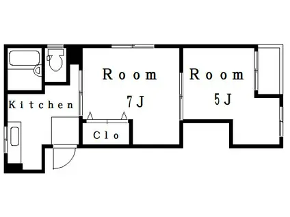 フレンドリー小柴屋ビル(2K/4階)の間取り写真
