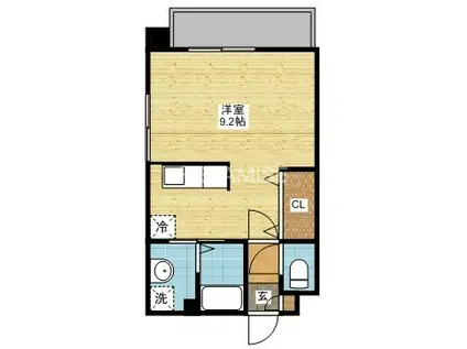 コート・さくら(1K/2階)の間取り写真