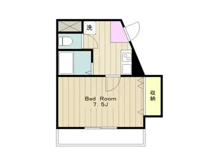 龍生堂橋本ビル(1K/5階)の間取り写真