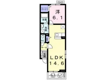 サニーハウス緑(1LDK/2階)の間取り写真