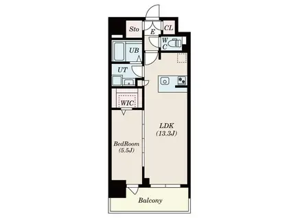 S-RESIDENCE佐賀天神ALINE(1LDK/10階)の間取り写真