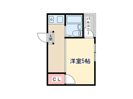 アメニティ新大阪2番館(ワンルーム/1階)の間取り写真