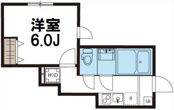 ULALA(1K/1階)の間取り写真