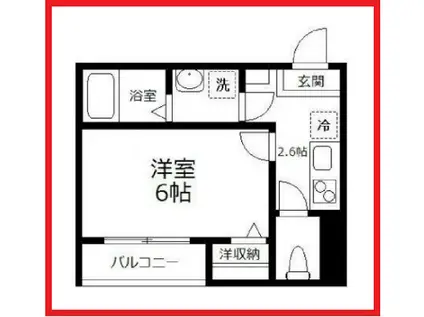 ラ・ワコ(1K/3階)の間取り写真