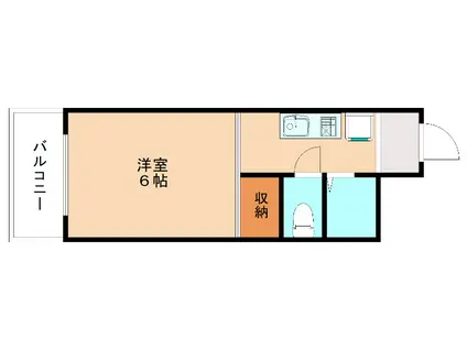 コラソン1000吉田ビル(1K/1階)の間取り写真
