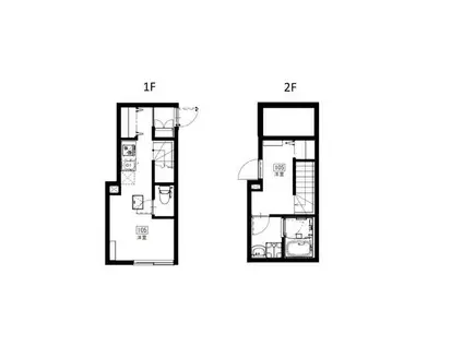 ソルナクレイシア桜新町(1DK/1階)の間取り写真