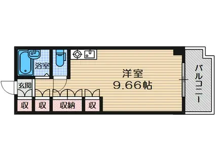 NAVI2(ワンルーム/5階)の間取り写真