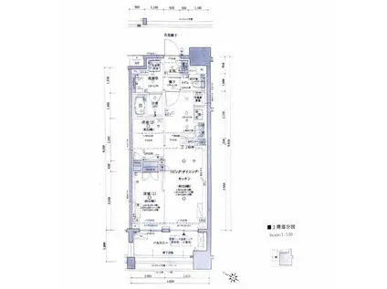 クレヴィア日本橋浜町公園(2LDK/9階)の間取り写真