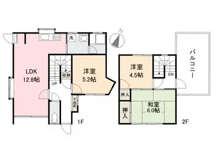 YAKURI TERRACE(3LDK/1階)の間取り写真