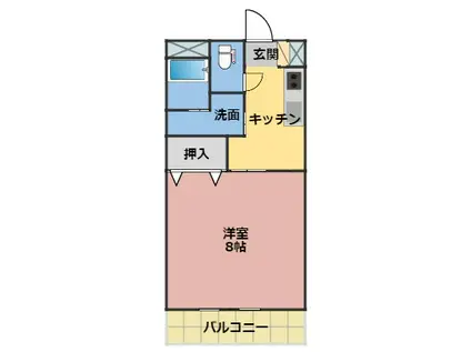 GRAND ESPOIR(1K/3階)の間取り写真