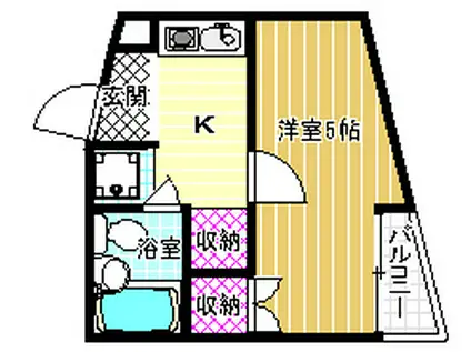 ハイツ・ジョイフル(1K/3階)の間取り写真