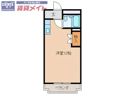 シーサイドリバティ(ワンルーム/3階)の間取り写真