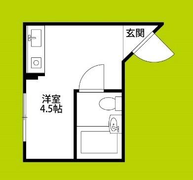 エクラ阿倍野(ワンルーム/5階)の間取り写真