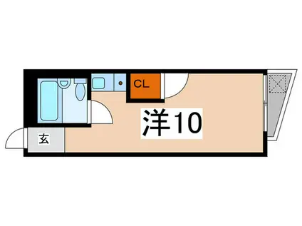 サンマリノ石切(ワンルーム/2階)の間取り写真