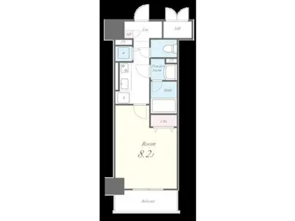 グリーンコート中島(1K/5階)の間取り写真