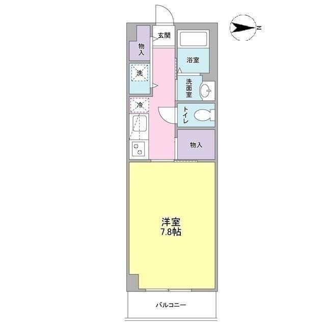 CASA IMUTA(1K/2階)の間取り写真