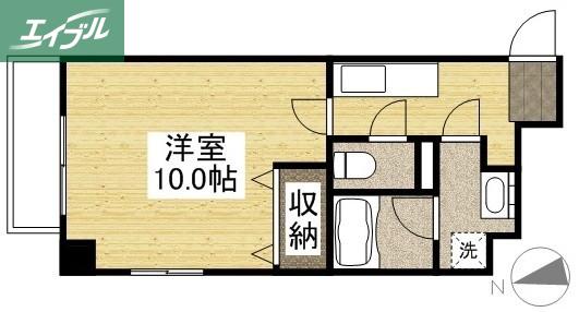 ピアシティ医大東(1K/7階)の間取り写真