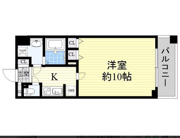 LASANTE京橋(1LDK/7階)の間取り写真