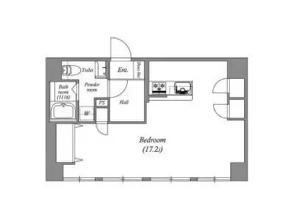 セレニテ中津(ワンルーム/6階)の間取り写真