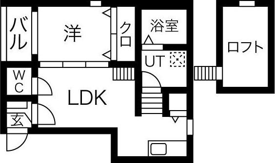 オーベルテューレ名城公園(1LDK/2階)の間取り写真