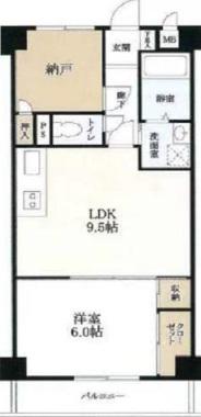 サントピア西九条(1SLDK/3階)の間取り写真