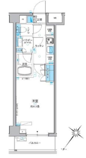 ルフォンプログレ中野富士見町(1K/4階)の間取り写真