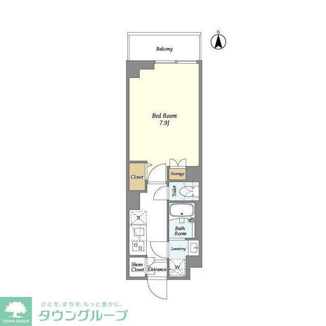 ラ・メゾン川崎六番館(1K/7階)の間取り写真