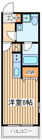アライヴ・ヒロ(ワンルーム/5階)の間取り写真