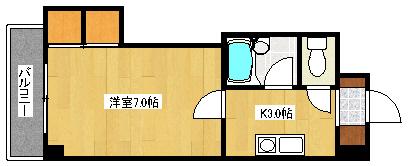 EPOCH21(1K/3階)の間取り写真