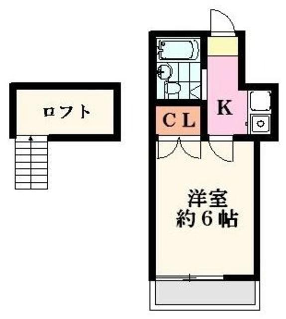 北千住第4(1K/2階)の間取り写真